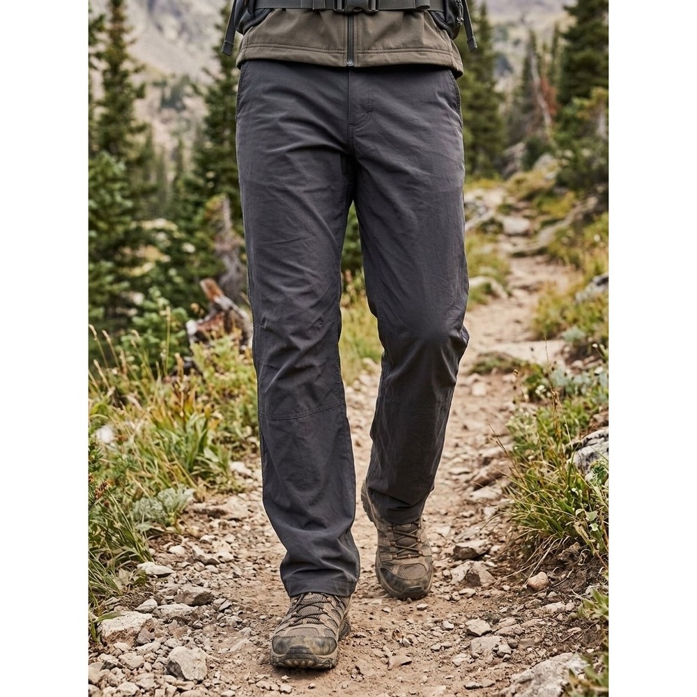 Mountain Hardwear Basin Trek Hiking Pants Mens 36 (26x30)Gray Straight Outdoor